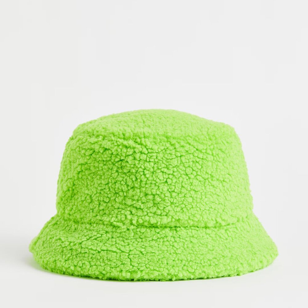 NWOT H&M Bucket Hat in Neon Green